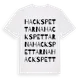 White t-shirt med Hackspettarna ordlek t-shirt