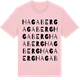 Pink Cotton t-shirt med Hagaberg ordlek t-shirt