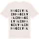 Vintage White t-shirt med Hagelviken ordlek t-shirt