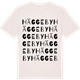 Vintage White t-shirt med Häggeby ordlek t-shirt
