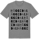 Mid Heather Gray t-shirt med Häggedal ordlek t-shirt
