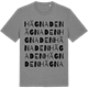 Mid Heather Gray t-shirt med Hägnaden ordlek t-shirt