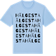 Blue Soul t-shirt med Hälgesta ordlek t-shirt