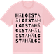 Pink Cotton t-shirt med Hälgesta ordlek t-shirt