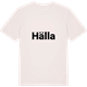 Vintage White t-shirt med Hälla fetstil t-shirt