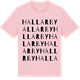 Pink Cotton t-shirt med Hallarby ordlek t-shirt
