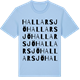 Blue Soul t-shirt med Hallarsjö ordlek t-shirt