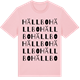 Pink Cotton t-shirt med Hällbo ordlek t-shirt