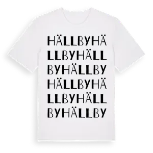 Hällby ordlek t-shirt – ekologisk bomull t-shirt från Pinshirt