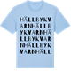 Blue Soul t-shirt med Hällby kvarn ordlek t-shirt