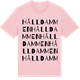 Pink Cotton t-shirt med Hålldammen ordlek t-shirt