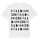 White t-shirt med Hålldammen ordlek t-shirt