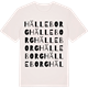 Vintage White t-shirt med Hälleborg ordlek t-shirt