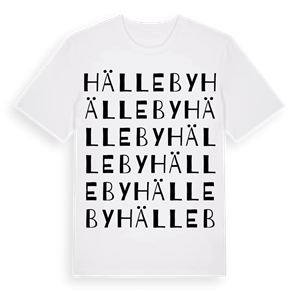 Hälleby ordlek t-shirt – ekologisk bomull t-shirt från Pinshirt
