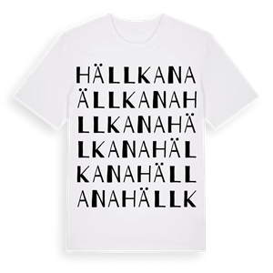 Hällkana ordlek t-shirt – ekologisk bomull t-shirt från Pinshirt