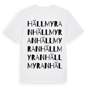 Hällmyran ordlek t-shirt – ekologisk bomull t-shirt från Pinshirt