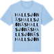 Blue Soul t-shirt med Hallsjönäs ordlek t-shirt