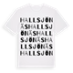Hallsjönäs ordlek t-shirt