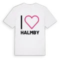 Jag älskar Halmby t-shirt stort tryck