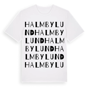 Halmbylund ordlek t-shirt – ekologisk bomull t-shirt från Pinshirt