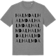 Mid Heather Gray t-shirt med Halmdal ordlek t-shirt