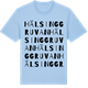 Blue Soul t-shirt med Hälsinggruvan ordlek t-shirt