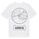 White t-shirt med Hamberg t-shirt