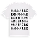 White t-shirt med Hammarberg ordlek t-shirt