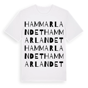 Hammarlandet ordlek t-shirt – ekologisk bomull t-shirt från Pinshirt