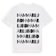 White t-shirt med Hammarlund ordlek t-shirt