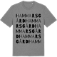 Mid Heather Gray t-shirt med Hammarsgård ordlek t-shirt