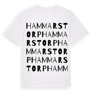 Hammarstorp ordlek t-shirt – ekologisk bomull t-shirt från Pinshirt