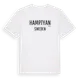 White t-shirt med Hamptyan i Sverige t-shirt
