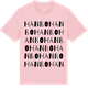 Pink Cotton t-shirt med Hanbo ordlek t-shirt