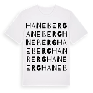 Haneberg ordlek t-shirt – ekologisk bomull t-shirt från Pinshirt