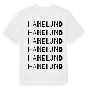 Hanelund ordlek t-shirt – ekologisk bomull t-shirt från Pinshirt
