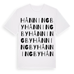 Hånningby ordlek t-shirt – ekologisk bomull t-shirt från Pinshirt