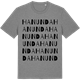 Mid Heather Gray t-shirt med Hanunda ordlek t-shirt