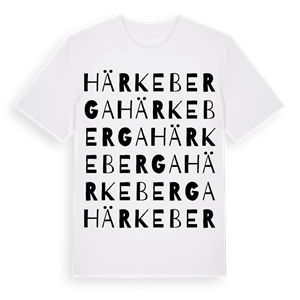 Härkeberga ordlek t-shirt – ekologisk bomull t-shirt från Pinshirt