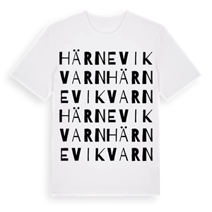 Härnevi kvarn ordlek t-shirt – ekologisk bomull t-shirt från Pinshirt