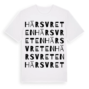 Härsvreten ordlek t-shirt – ekologisk bomull t-shirt från Pinshirt