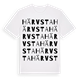 White t-shirt med Härvsta ordlek t-shirt