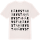 Vintage White t-shirt med Härvsta ordlek t-shirt