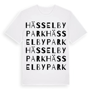 Hässelby park ordlek t-shirt – ekologisk bomull t-shirt från Pinshirt