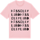 Pink Cotton t-shirt med Hässelbylund ordlek t-shirt