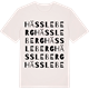 Vintage White t-shirt med Hässleberg ordlek t-shirt