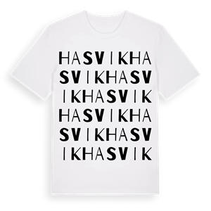 Hasvik ordlek t-shirt – ekologisk bomull t-shirt från Pinshirt