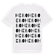 White t-shirt med Hebo ordlek t-shirt