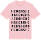 Pink Cotton t-shirt med Hedensberg ordlek t-shirt