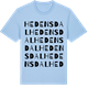 Blue Soul t-shirt med Hedensdal ordlek t-shirt